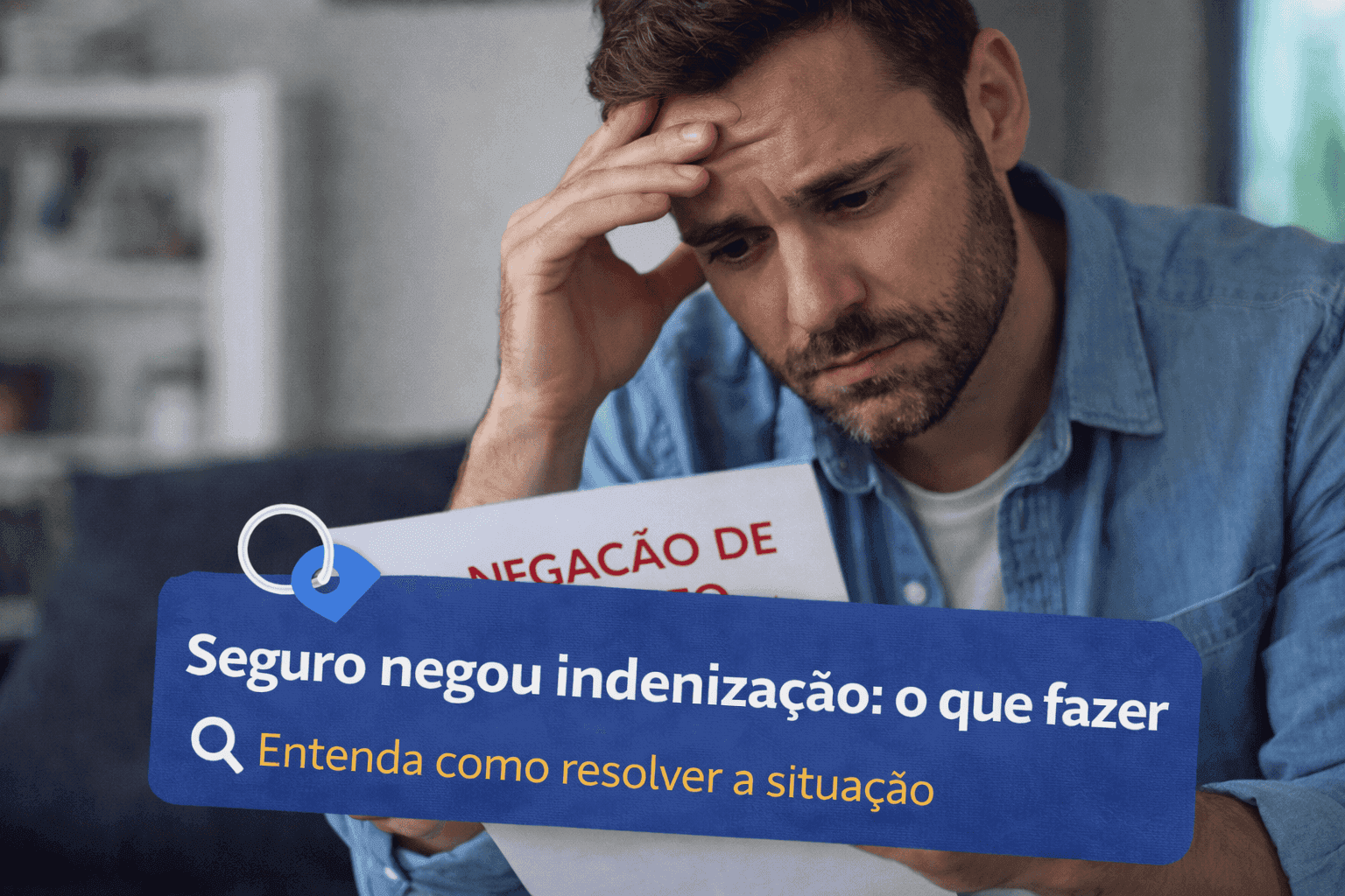 Ilustração sobre análise de negativa de indenização no seguro auto
