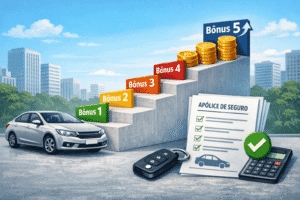 scada de níveis do bônus no seguro auto com apólice e indicação de histórico sem sinistro