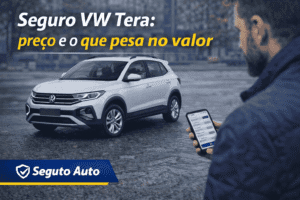 Volkswagen Tera estacionado em ambiente urbano enquanto o proprietário avalia opções de seguro para um SUV compacto de uso diário